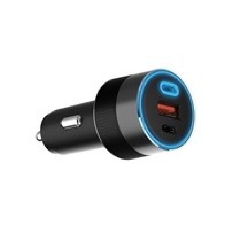 WG - Nabíječka do auta 3x USB 130W, 1x USB-C PD 100W + 1x USB-C 30W + 1x USB-A 18W, černá