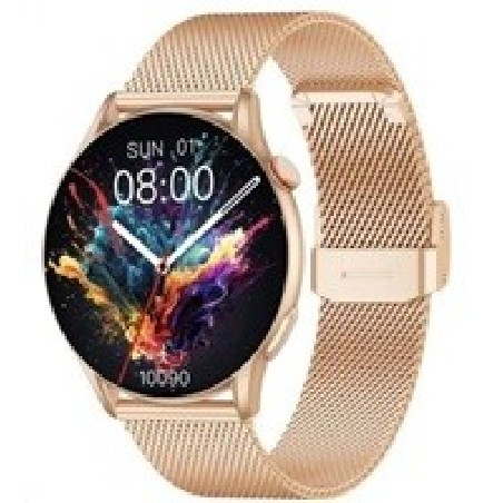 WG - Chytré hodinky WG AirFlex 2 Elegance, dámské, 2x řemínek, zlatá