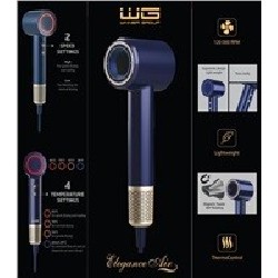 WG - Fén na vlasy WG Elegance Air, 1600W, modrá