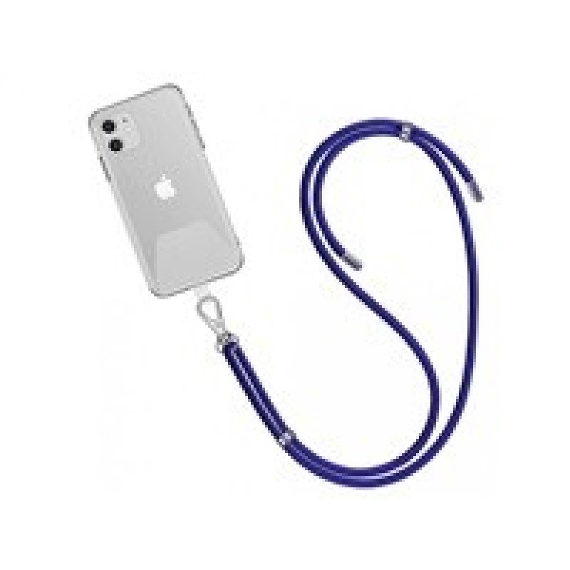 WG - Crossbody lace strap / transparent / blue