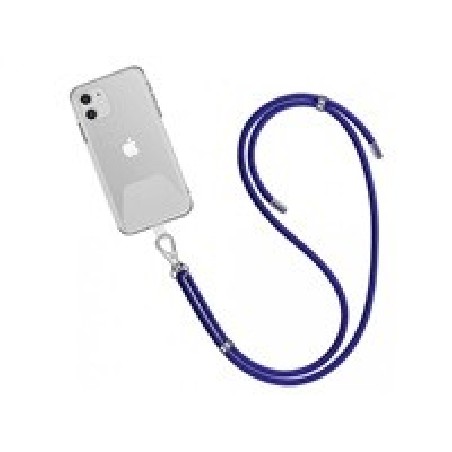 WG - Crossbody lace strap / transparent / blue