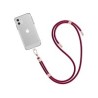 WG - Crossbody lace strap/transparent/burgundy