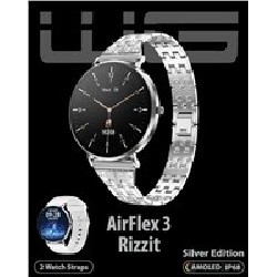 WG - Chytré hodinky WG AirFlex3 Rizz It, dámské, 2x řemínek, stříbrná