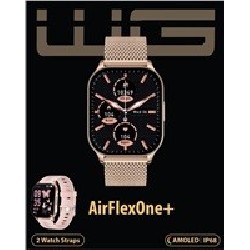 WG - Chytré hodinky WG AirFlexOne+, dámské, 2x řemínek, zlatá