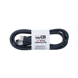 WG - Datový kabel Lightning na USB-A, 1 metr, černá
