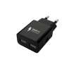 WG - Síťová nabíječka 2x USB-A 2,4A, black