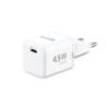 WG - Síťová nabíječka GaN 1x USB-C, PD PPS 45W, bílá