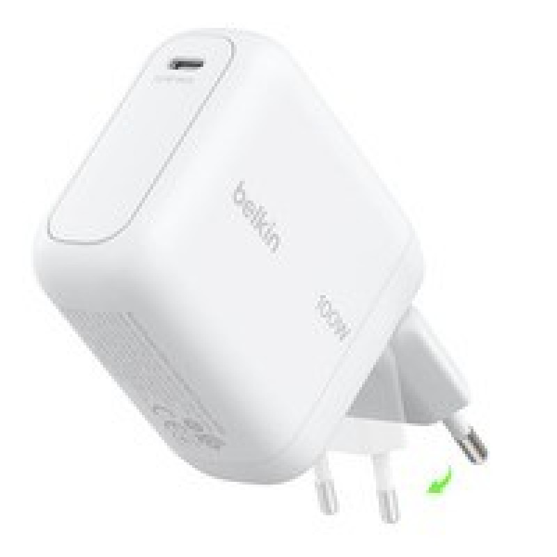 Belkin Boostcharge 100W USB-C GaN LADE/Einklappbarem Stecker WEI