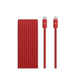 Apple Beats 240W USB-C TO USB-C/Braided Cable 3M/10FT Rapid Red