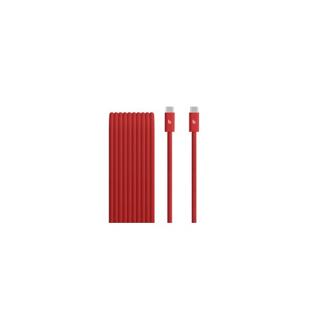 Apple Beats 240W USB-C TO USB-C/Braided Cable 3M/10FT Rapid Red