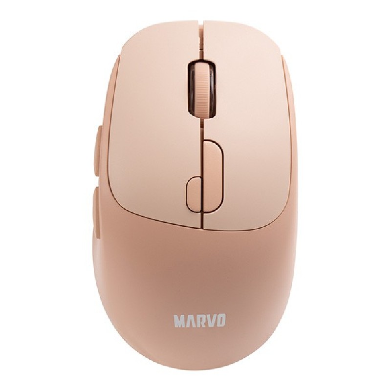 Marvo M809W Myš bezdrátová, pastelově oranžová, 1600DPI, DOPRODEJ