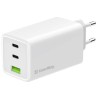 COLORWAY 2x USB-C, 1x USB-A/ síťová nabíječka/ GaN/ PD/ PPS/ 100W/ Bílá