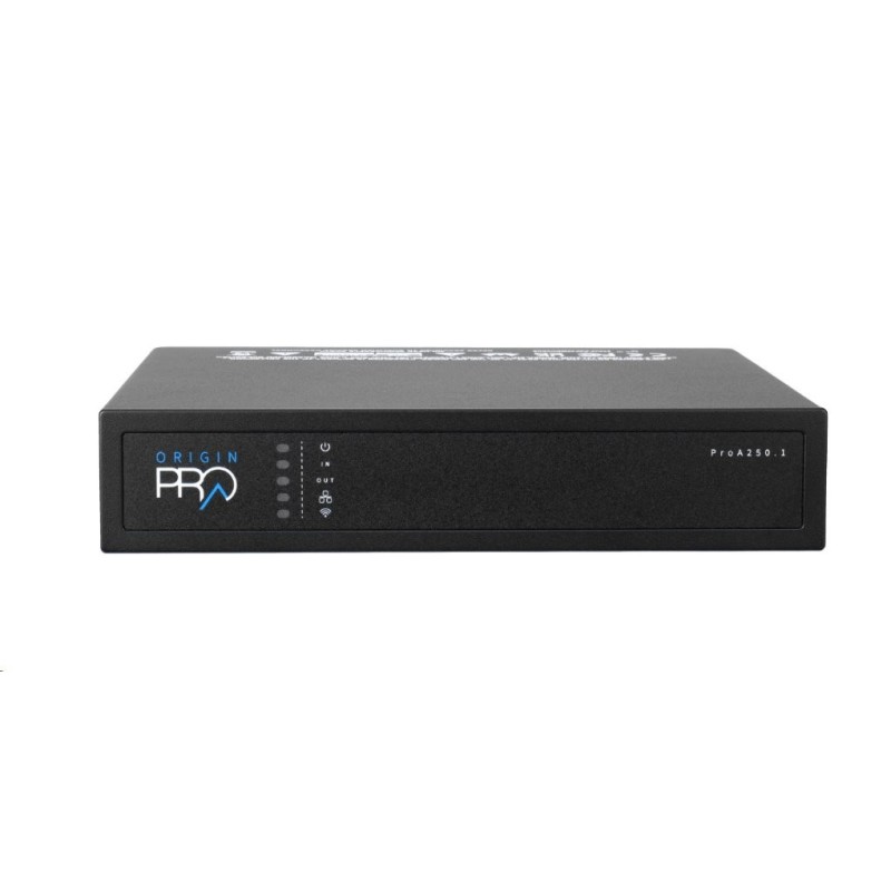 ORIGIN - Zesilovač ProA250.1 / DSP / 2-kanálový / 2x 125W nebo 1x 250W Hi-Z / 1U half-rack