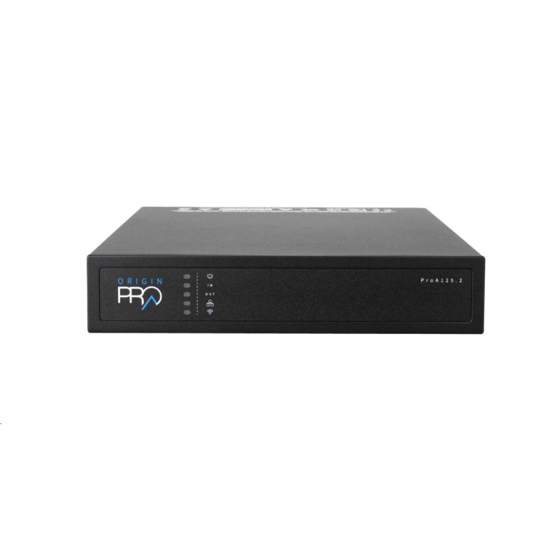 ORIGIN - Zesilovač ProA125.2 / DSP / 4-kanálový / 4x 60W nebo 2x 125W Hi-Z / 1U half-rack