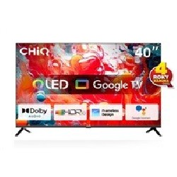 BAZAR - CHiQ L40QH7G TV 40", QLED, Full HD, Google TV, Frameless, Dolby Audio, dbx-tv, HDR 10 - Poškozený obal (Komplet)