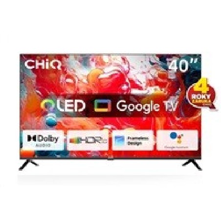 BAZAR - CHiQ L40QH7G TV 40", QLED, Full HD, Google TV, Frameless, Dolby Audio, dbx-tv, HDR 10 - Poškozený obal (Komplet)