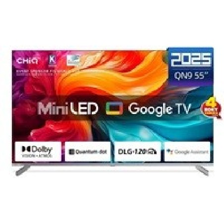 BAZAR - CHiQ M55QN9V TV 55", UHD MiniLED Google TV DLG 120 Hz - Poškozený obal (Komplet)