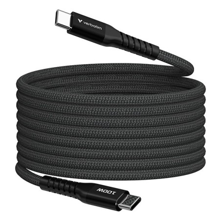 Verbatim USB-C kabel USB C samec - USB C samec, 100W, 2m, magnetický, černý, box, 32410