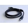 Kabel USB A-B 3m 2.0 HQ s ferritovým jádrem