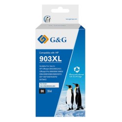 G&G kompatibilní ink s T6M15AE, HP 903XL, NH-R00903XLBK-E-Reman-Eu, black, 825str., DOPRODEJ