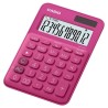 Casio Kalkulačka MS 20 UC RD, tmavě růžová, dvanáctimístná, duální napájení, DOPRODEJ