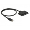 Delock převodník USB 10 Gbps (USB 3.1 Gen 2) s USB Type-C™ samec 22 pin SATA 6 Gbps samec