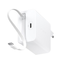 PG EM charger Turbo 67 W USB-C white, PanzerGlass empower charger Turbo 67 W USB-C/C cabel white