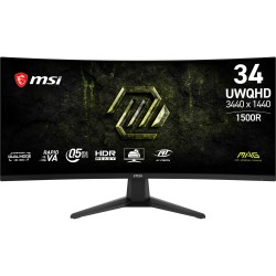 MSI Gaming MAG 346CQDF E20, 34" Rapid VA zakřivený /3440x1440(UWQHD)/200Hz/0,5ms/DP/2xHDMI/černá