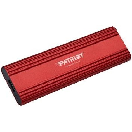 PATRIOT TRANSPORTER Lite 512GB Portable SSD / USB 3.2 Gen2 / USB-C / externí / hliníkové tělo / červený PTPL512GPEC