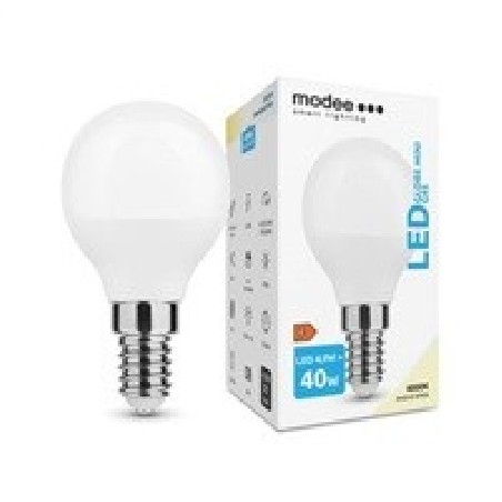 Modee E14 4,9W mini globe LED studená 4000K