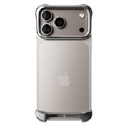 Arc Pulse - hliníkový ochranný rám na iPhone 18 Pro, stříbrný