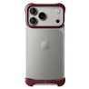 Arc Pulse - hliníkový ochranný rám na iPhone 18 Pro, matný tmavě červený