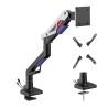 Powerton ERGO STRYNX Polohovatelný držák pro monitor, bílo/černá, 2-30KG, svorka, 24"- 57"