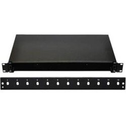 19" Optická vana 12xSC simplex černá aretace plastovým klipem
