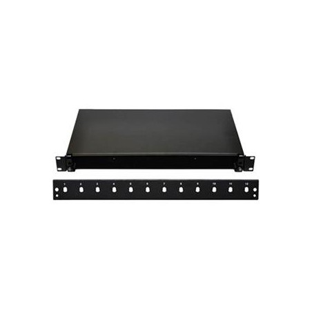 19" Optická vana 12xSC simplex černá aretace plastovým klipem