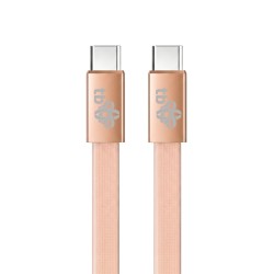 TB plochý kabel USB-C na USB-C, 1m, oranžový