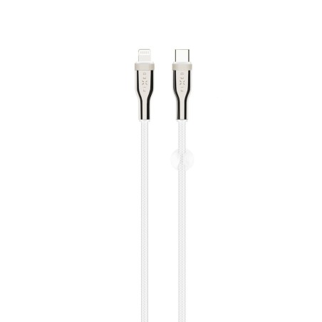 FIXED Opletený kabel USB-C/Light., 1.2m