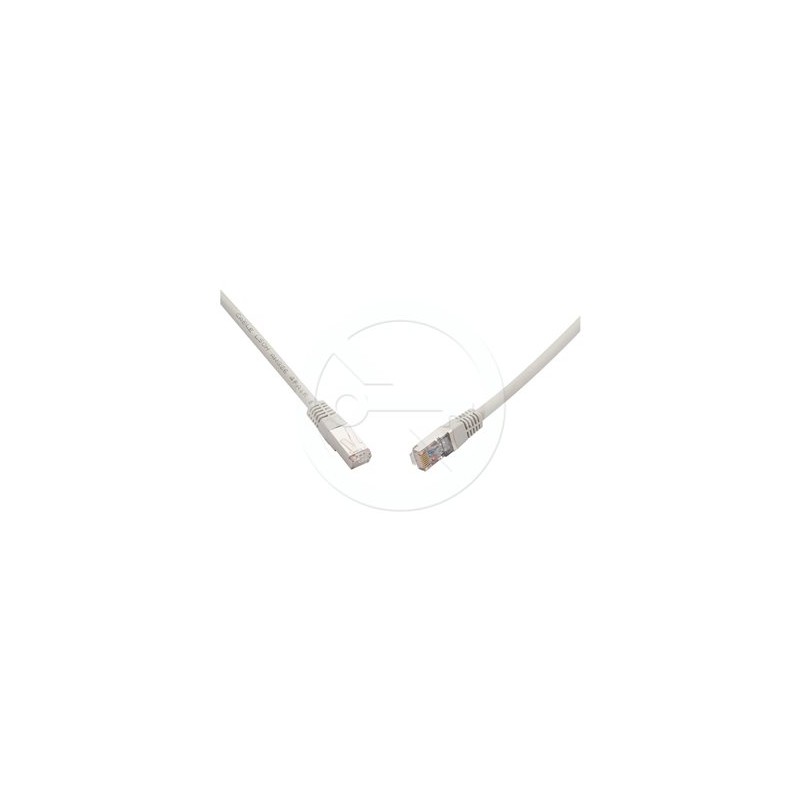 SOLARIX 10G patch kabel CAT6A SFTP LSOH 0,25m, šedý non-snag proof