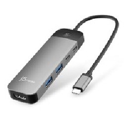 J5Create USB-C 4K60 Hub With PD/Screen-Off Control
