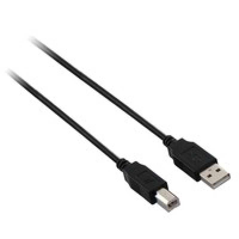 V7 USB2.0 A TO B Cable 1.8M Black/Data Cable 480MBPS Peripherals