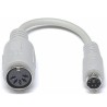 PremiumCord Redukce klávesnice PC/F-PS2/M kabel.
