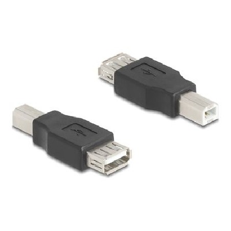 Delock - USB adaptér - USB typ B (M) do USB (F) - USB 2.0 - cerná