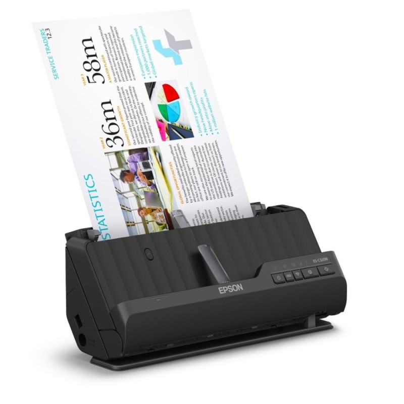 EPSON skener ES-C320W, A4, 600x600dpi, USB, Wi-Fi (direct) Záruka 3 let po registraci