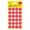 Avery Zweckform etikety 18mm, červené, 24 etiket, značkovací, baleno po 4 ks, 3004, pro ruční popis