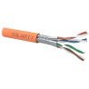 Instalační kabel Solarix SSTP, Cat7, drát, LSOH, cívka 500m