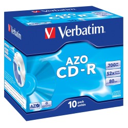 Verbatim CD-R, 43326, DataLife PLUS, 1-pack, 700MB, 52x, 80min., Crystal, jewel box, CENA ZA KUS