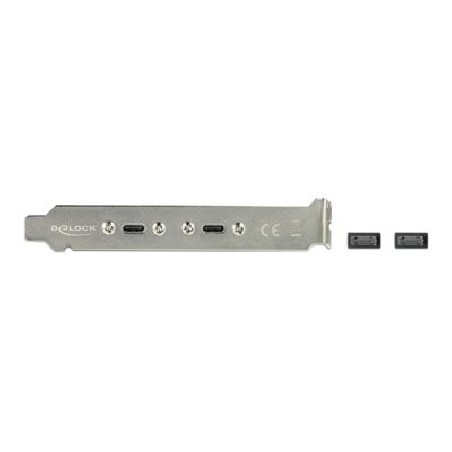 Delock Slot bracket - Panel USB - 20 pin USB 3.1 header (M) do USB-C (F) - 20 V - 3 A - 50 cm - černá