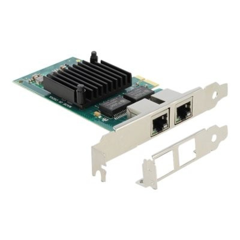 Delock - Síťový adaptér - PCIe 2.1 - Gigabit Ethernet x 2