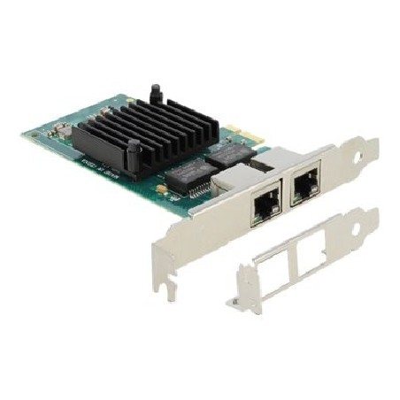 Delock - Síťový adaptér - PCIe 2.1 - Gigabit Ethernet x 2