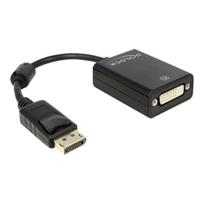 Delock Adapter Displayport male DVI 24+5 female - Adaptér DisplayPort - DisplayPort (M) do DVI-I (F) - 13 cm